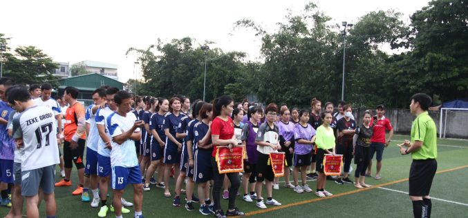 Liên đoàn Lao động thành phố Thủ Đức tổ chức Giải bóng đá chương trình “Giờ thứ 9” tại Công ty TNHH dệt may Thái Dương Việt Nam
